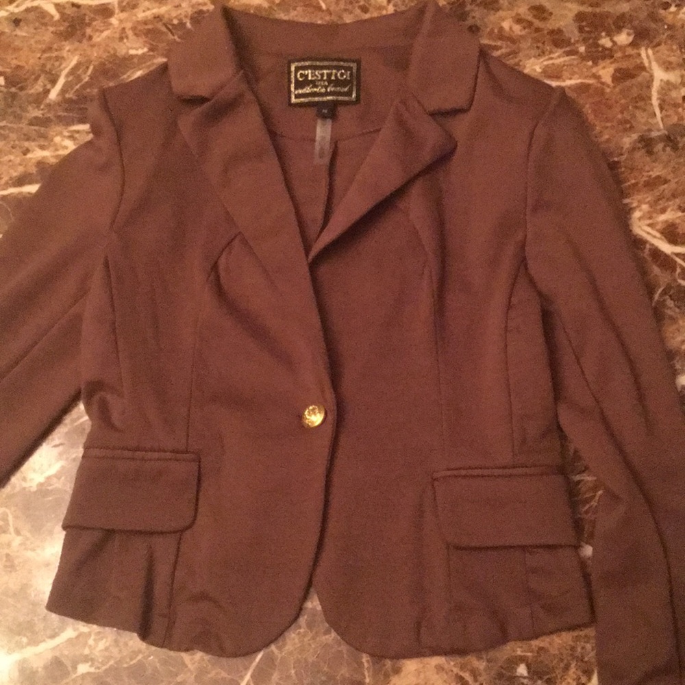 Brown blazer